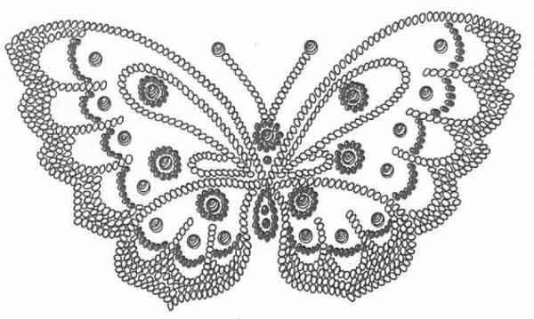 Узоры бисером на ткани