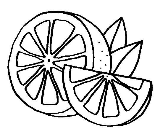 Апельсин раскраска для детей