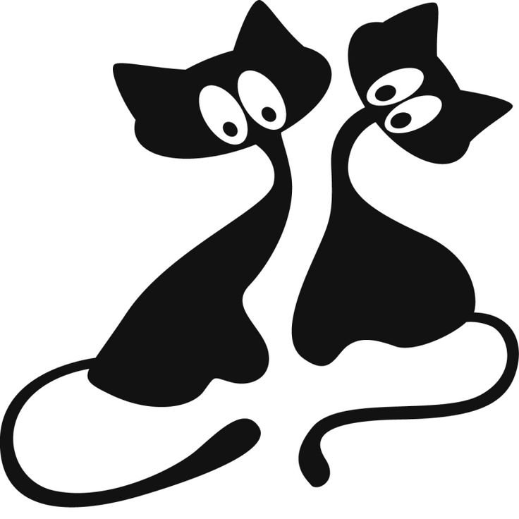 Трафареты кошек для декора