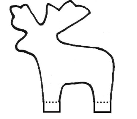 Трафарет "олени"