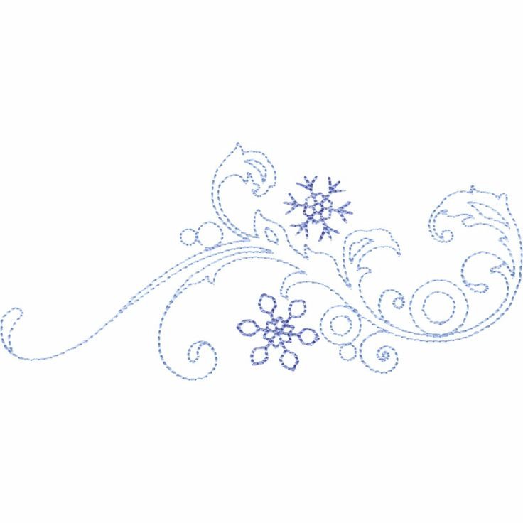 Снежные узоры трафареты