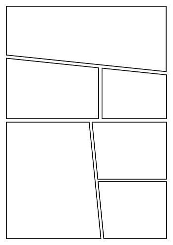 Разметка страницы комикса