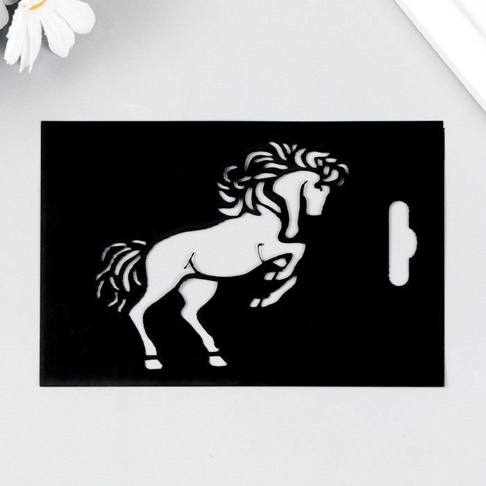 Лошадка трафарет