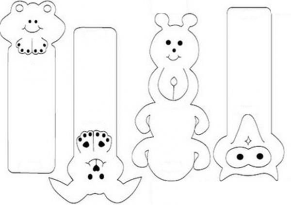 Макет закладки для книг