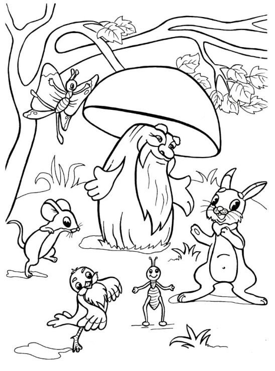 Сказка грибок Теремок Сутеева