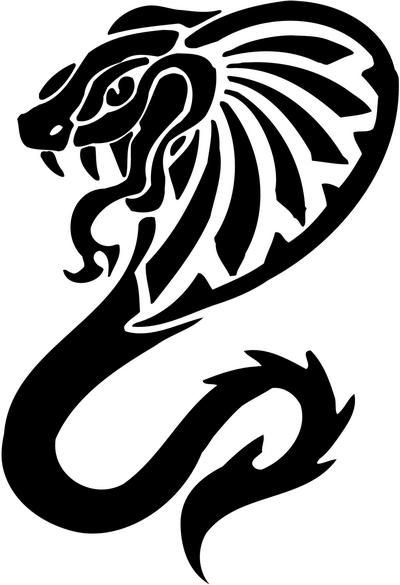 Трафарет змеи