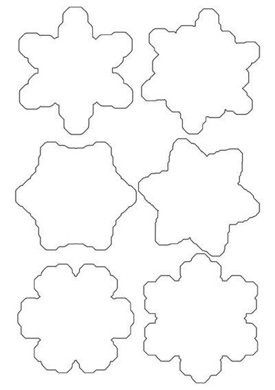 Трафарет снежинки для печенья