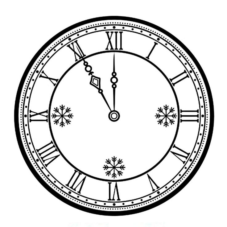 Часы раскраска