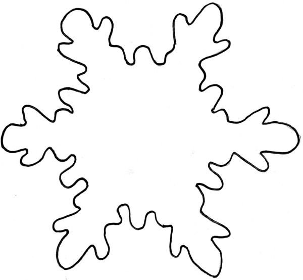 Снежинка контур
