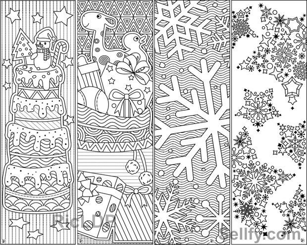 Зимние раскраски антистресс