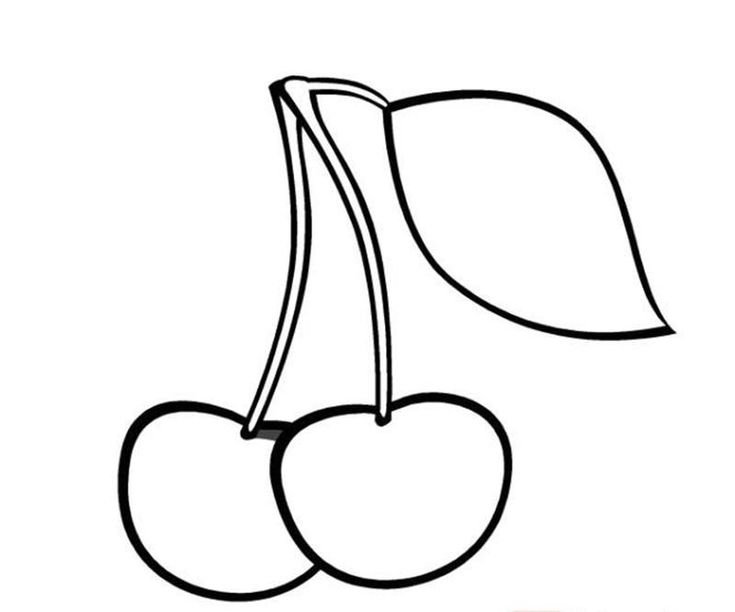 Фрукты для раскрашивания