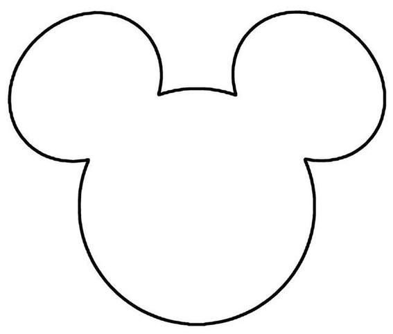 Микки Маус трафарет