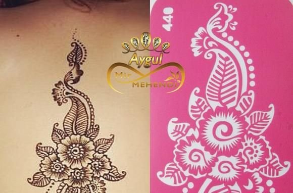 Трафареты для рисования хной