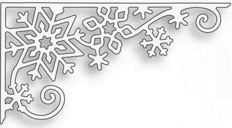 Новогодние трафареты на угол окна