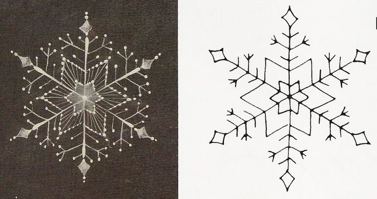 Снежинка изо
