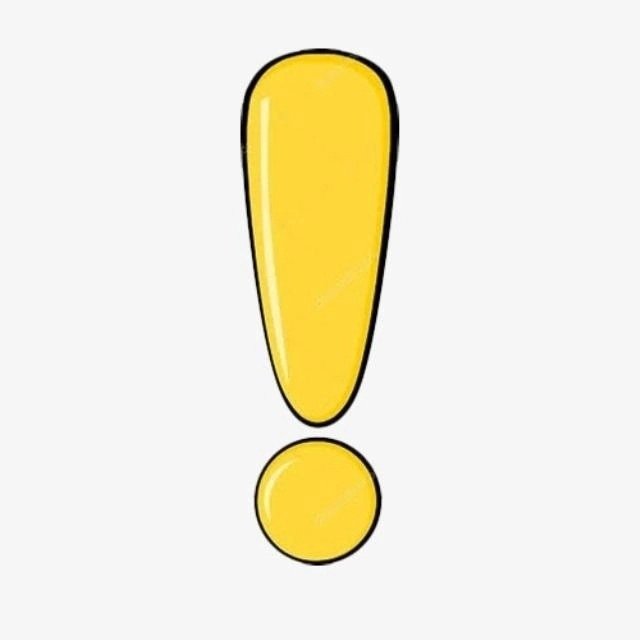 Восклицательный знак мультяшный