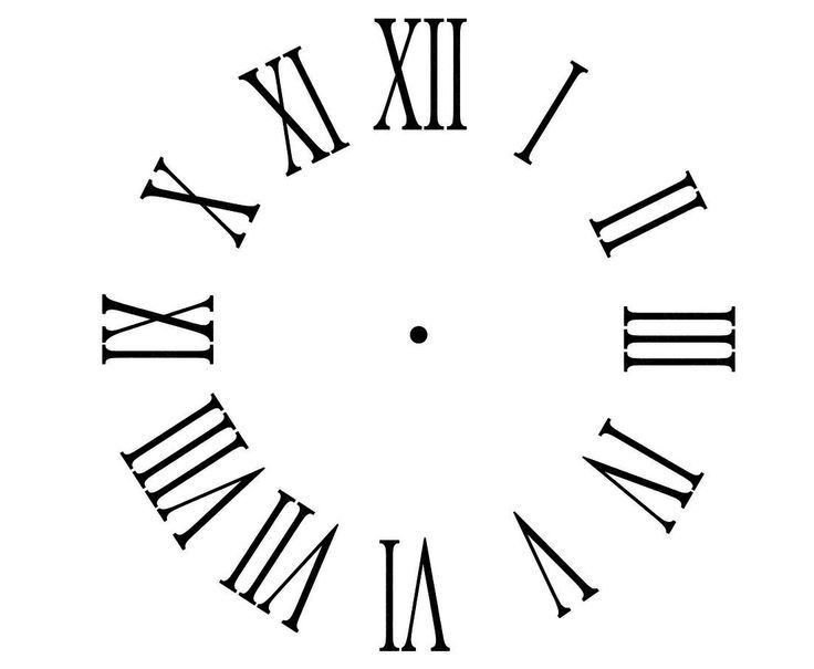 Часовой циферблат с римскими цифрами