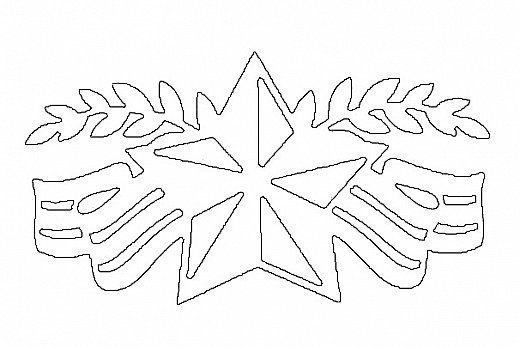 Трафареты к Дню Победы на окна