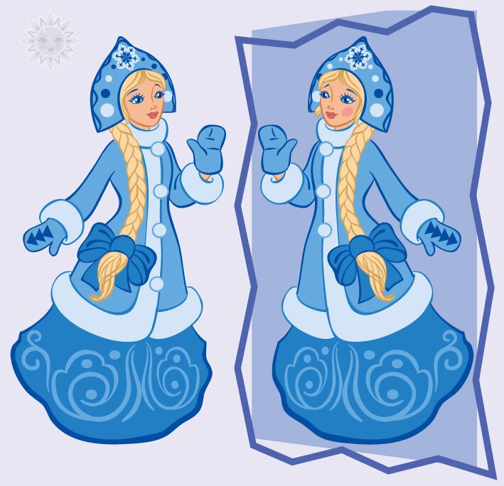 Рисунок Снегурочки