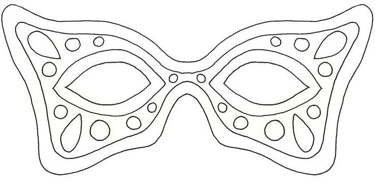 Маска для раскрашивания для детей
