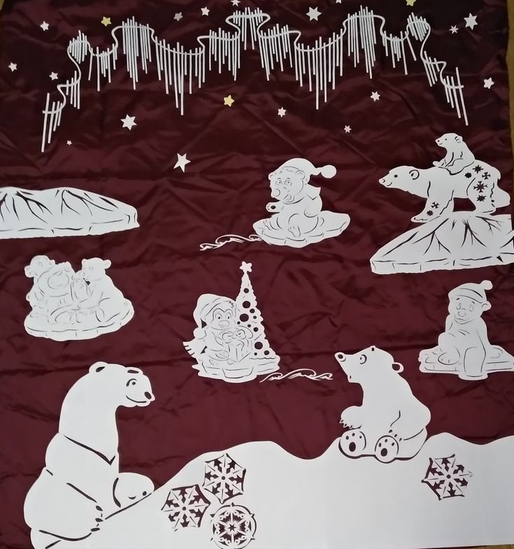 Новогоднее украшение окон Умка