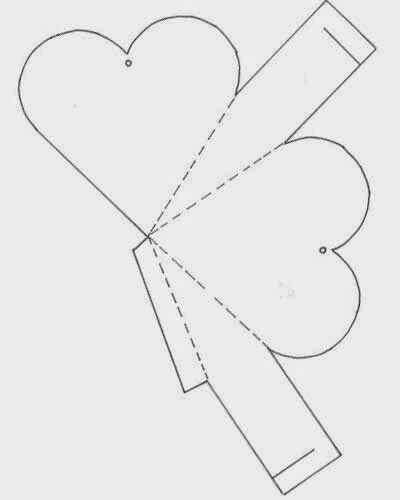 Трафарет коробки для подарка