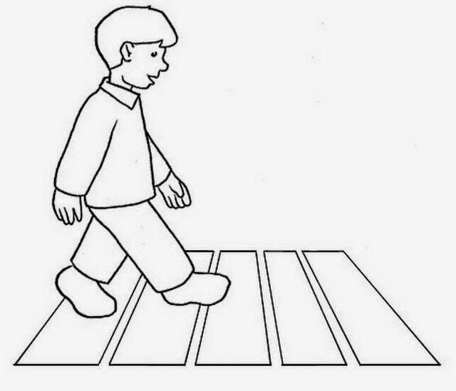 Пешеходный переход раскраска