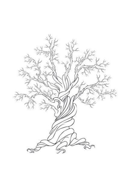 Трафарет "дерево"