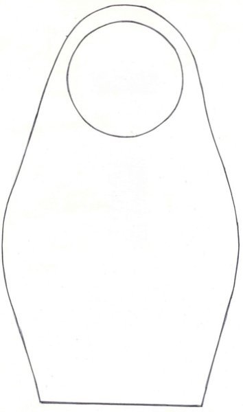 Силуэт матрешки