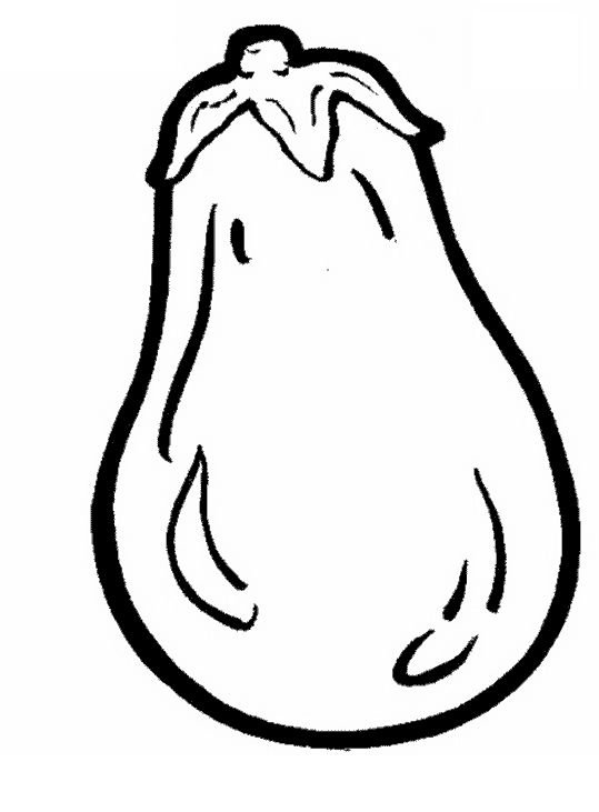 Баклажан раскраска для детей