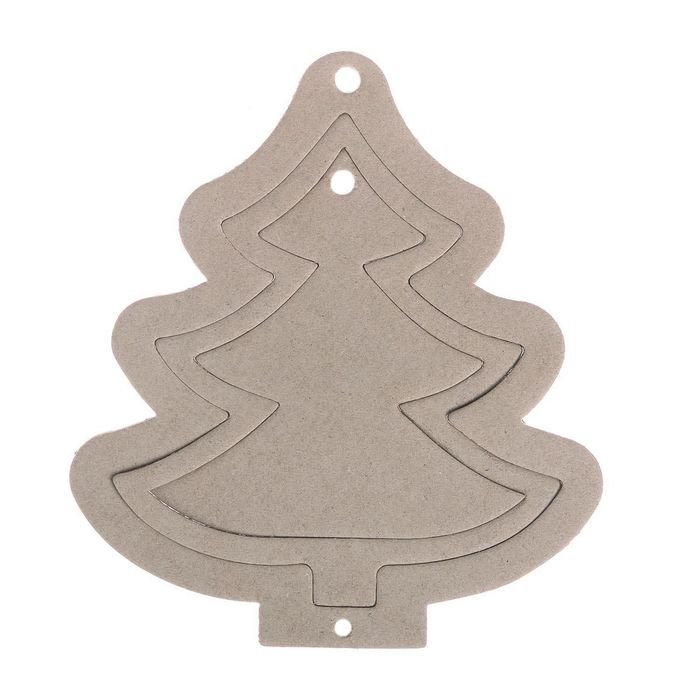 Трафарет елки на подставке