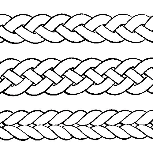 Векторные узор косичка
