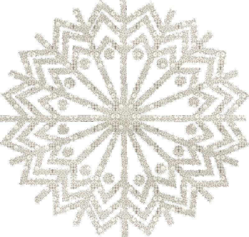 Белые снежинки на прозрачном фоне