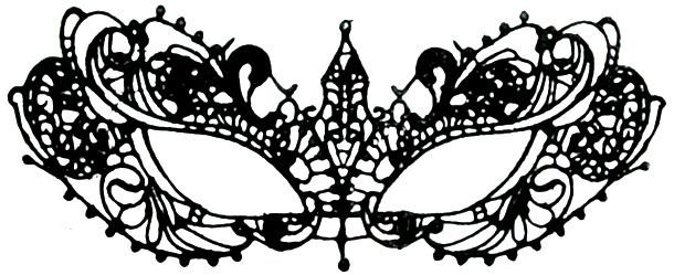 Ажурная маска.на глаза 3д ручка