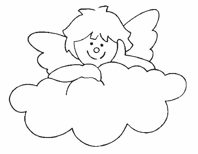 Ангелочки раскраска