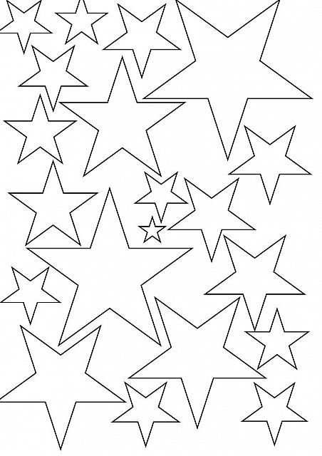 Трафарет Звёздочки