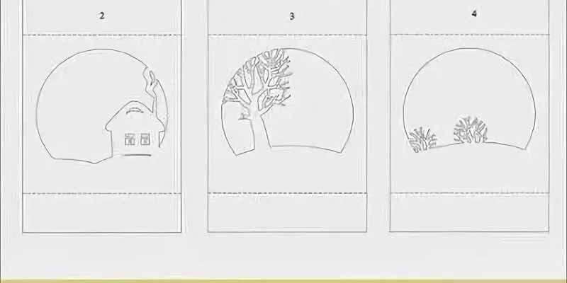 Куб туннель из бумаги
