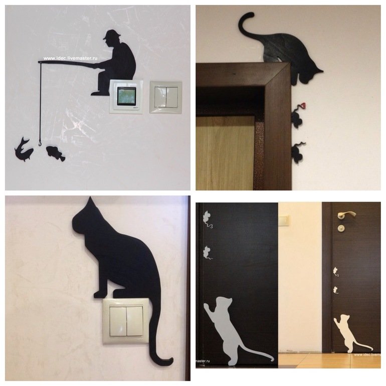 Трафарет на дверь входную