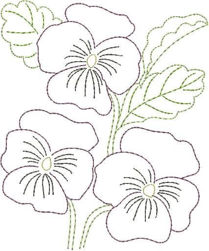 Трафарет "цветы"