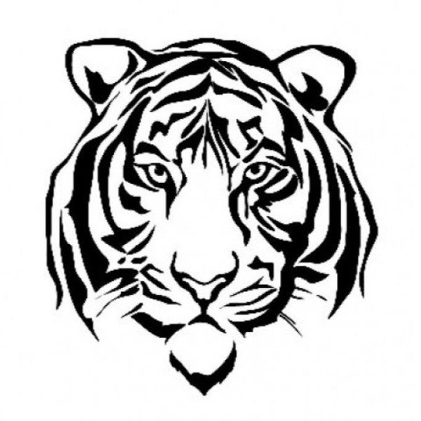 Тигр для гравировки