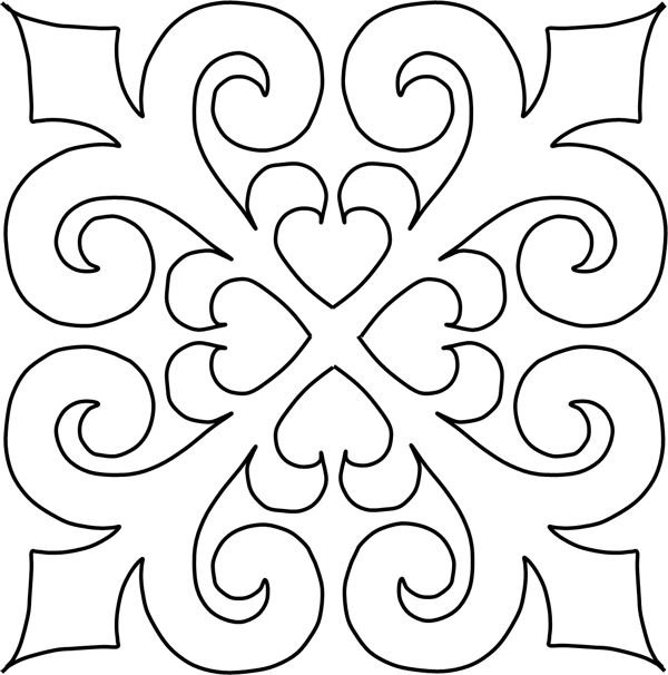 Орнаменты и узоры трафареты