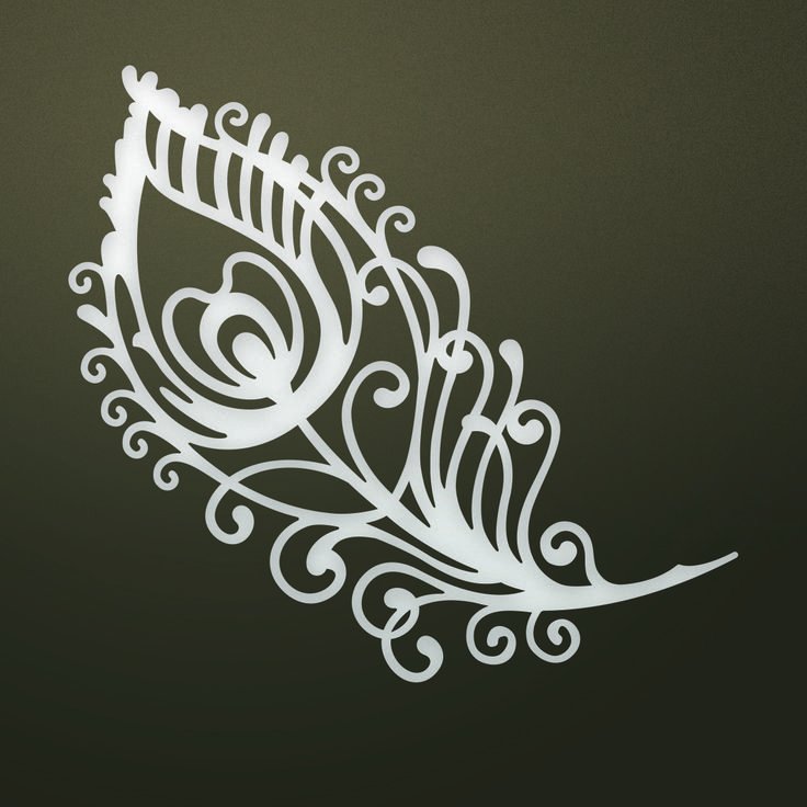 Ажурный трафарет для декора