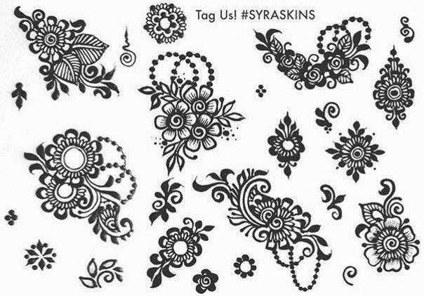 Мехенди эскизы