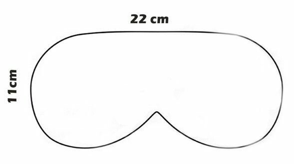 Маска для сна лекало