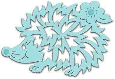 Ежик трафарет для вырезания на окно