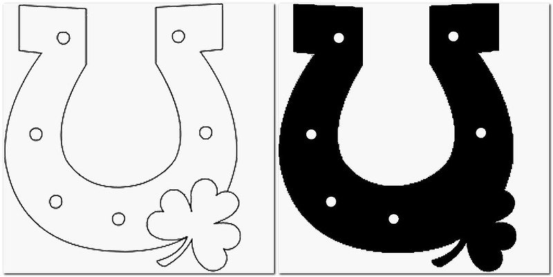 Подкова шаблон