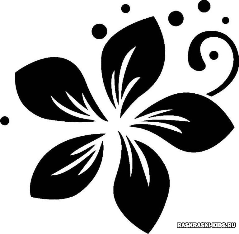 Цветы трафарет для вырезания