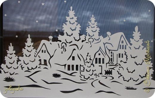 Вытынанка домик