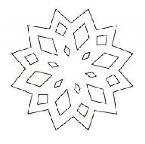 Шаблоны снежинок