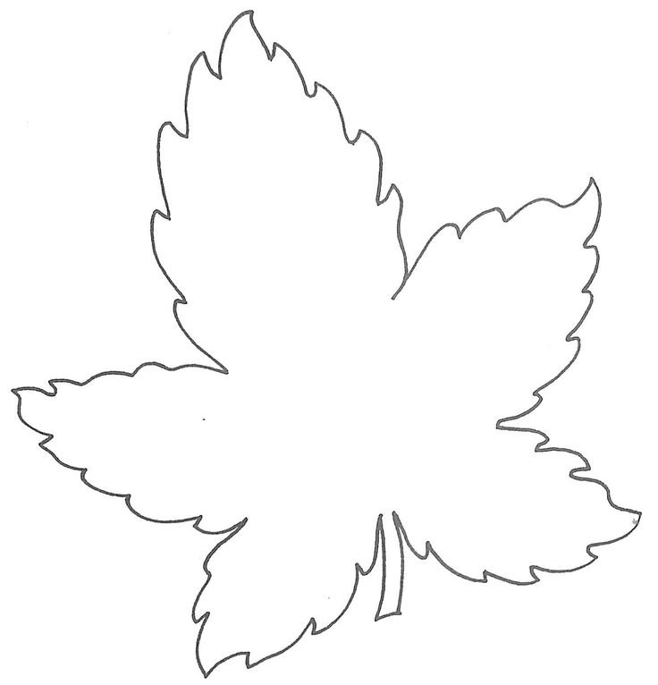 Осенние листья трафареты для вырезания